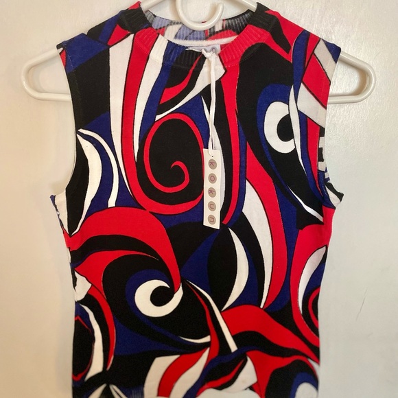 Kokun Multicolor Sleeveless Blouse - Size L - Picture 3 of 11